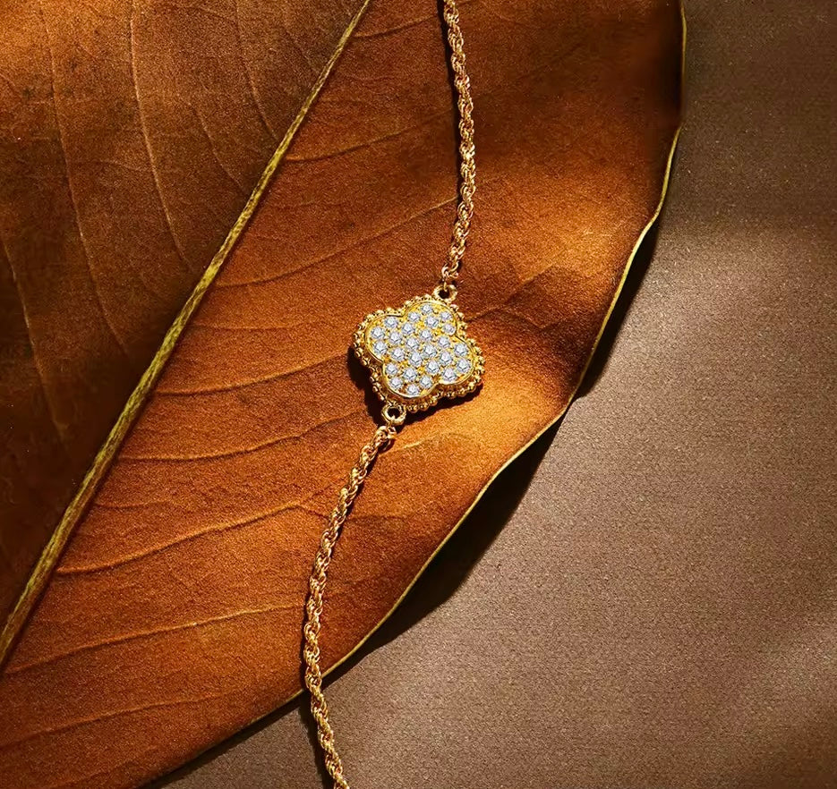 Luxe Moissanit Armband - Ambres