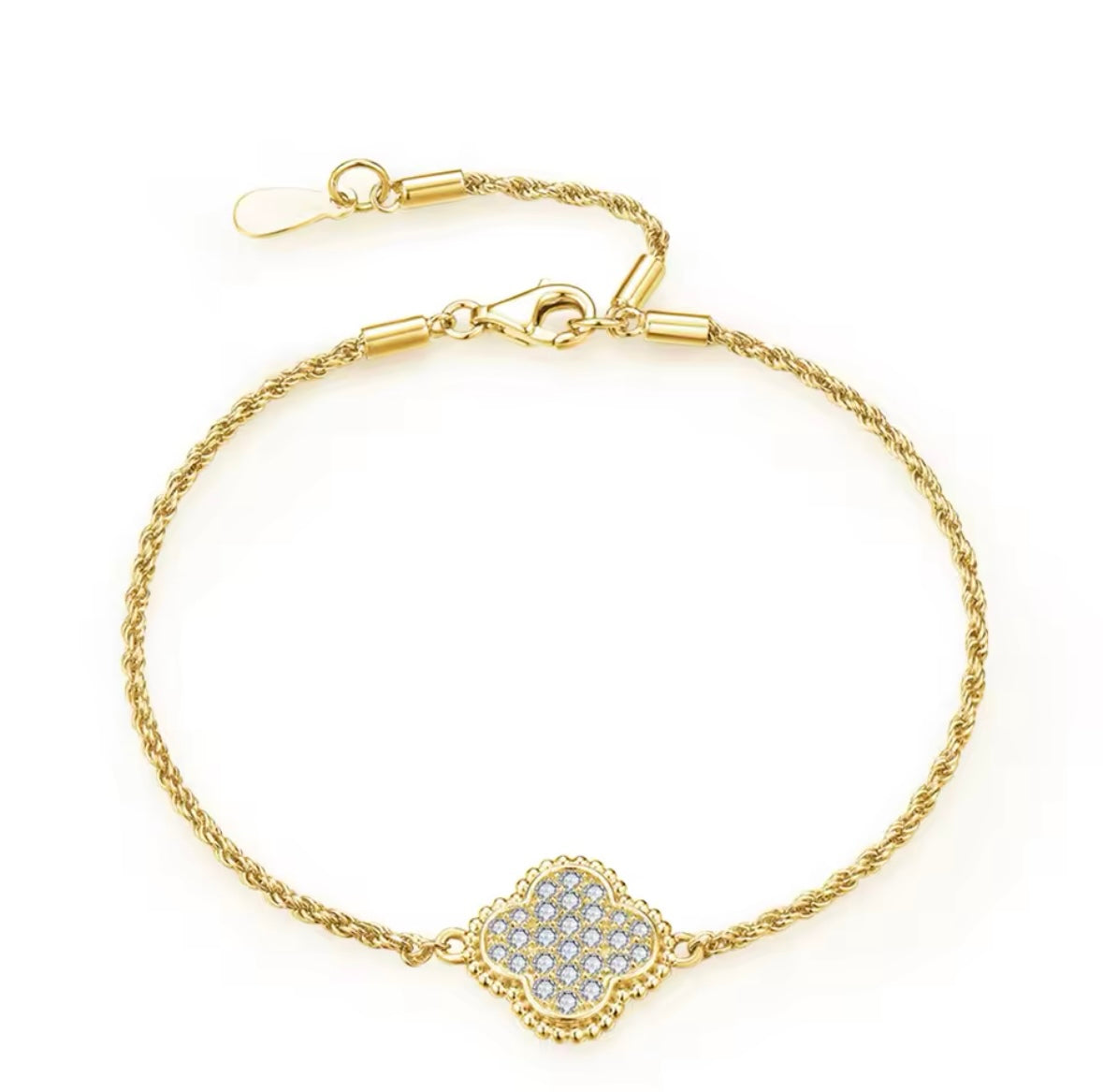 Luxe Moissanit Armband - Ambres