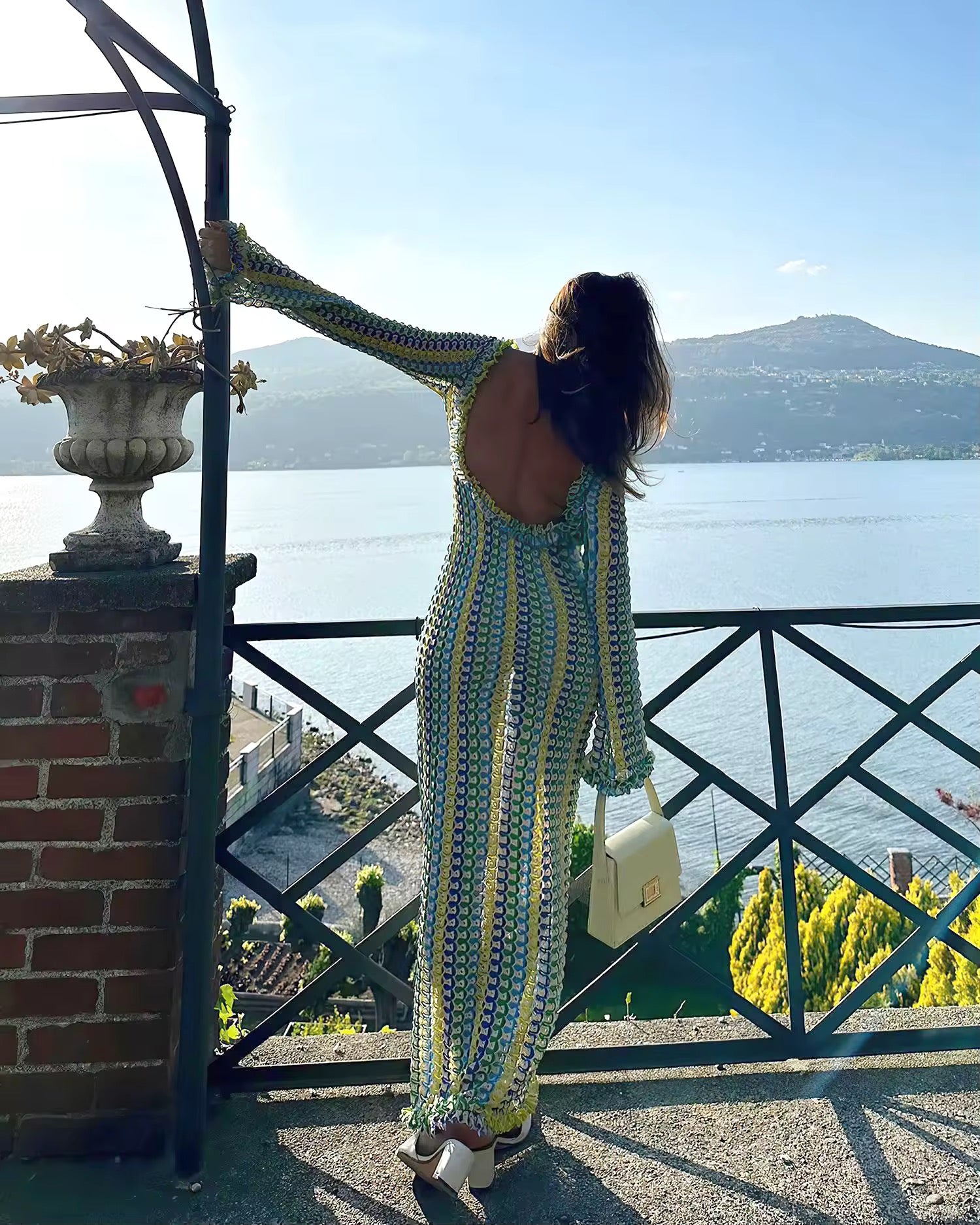 Crochetee Knitted Dress - Ambres