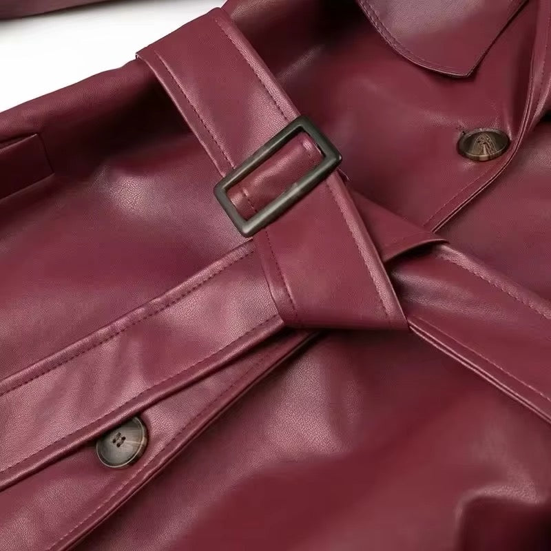 TRENCHCOAT BURGUNDY - Ambres