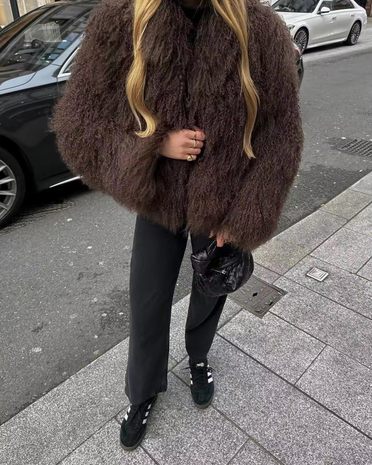 FLUFFY JACKE - Ambres