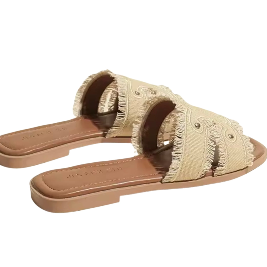 Damen Slip-On-Sandalen - Ambres