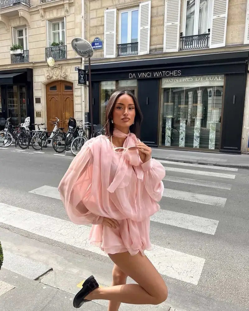 Soft Grace Mini Kleid - Ambres