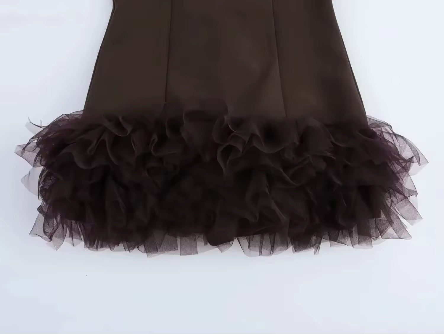 PLISSÉ TÜLL KLEID - Ambres