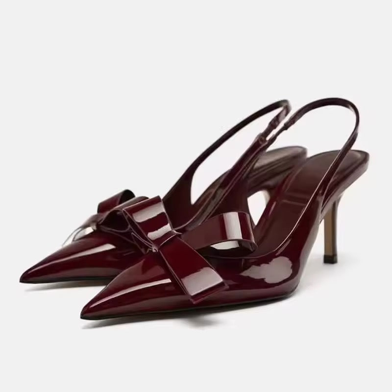 SLINGBACK MIT SCHLEIFE - Ambres