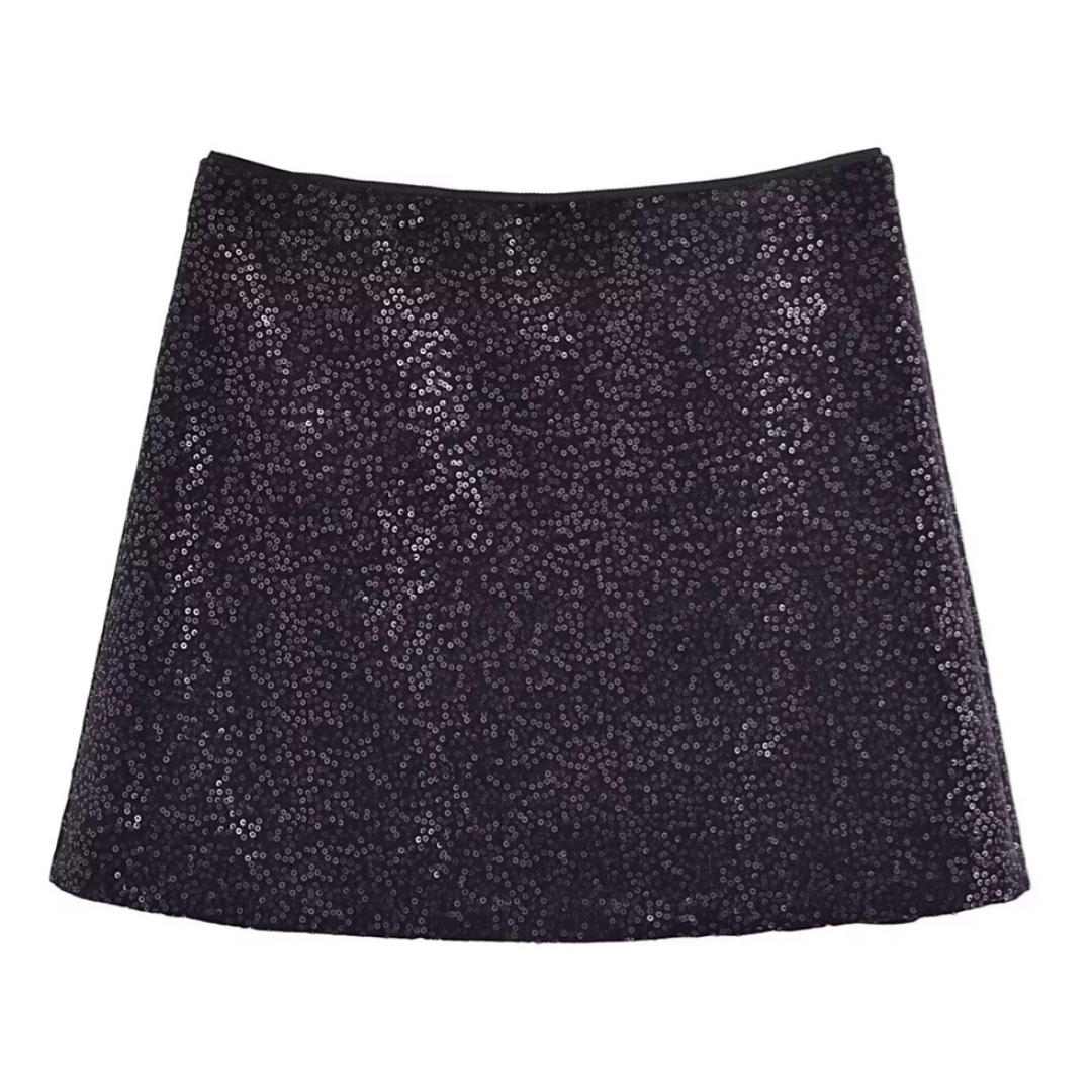 Set aus Blazer und Minirock mit Pailletten - Ambres