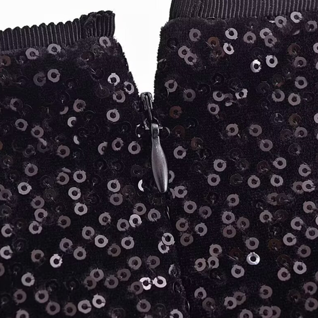 Set aus Blazer und Minirock mit Pailletten - Ambres