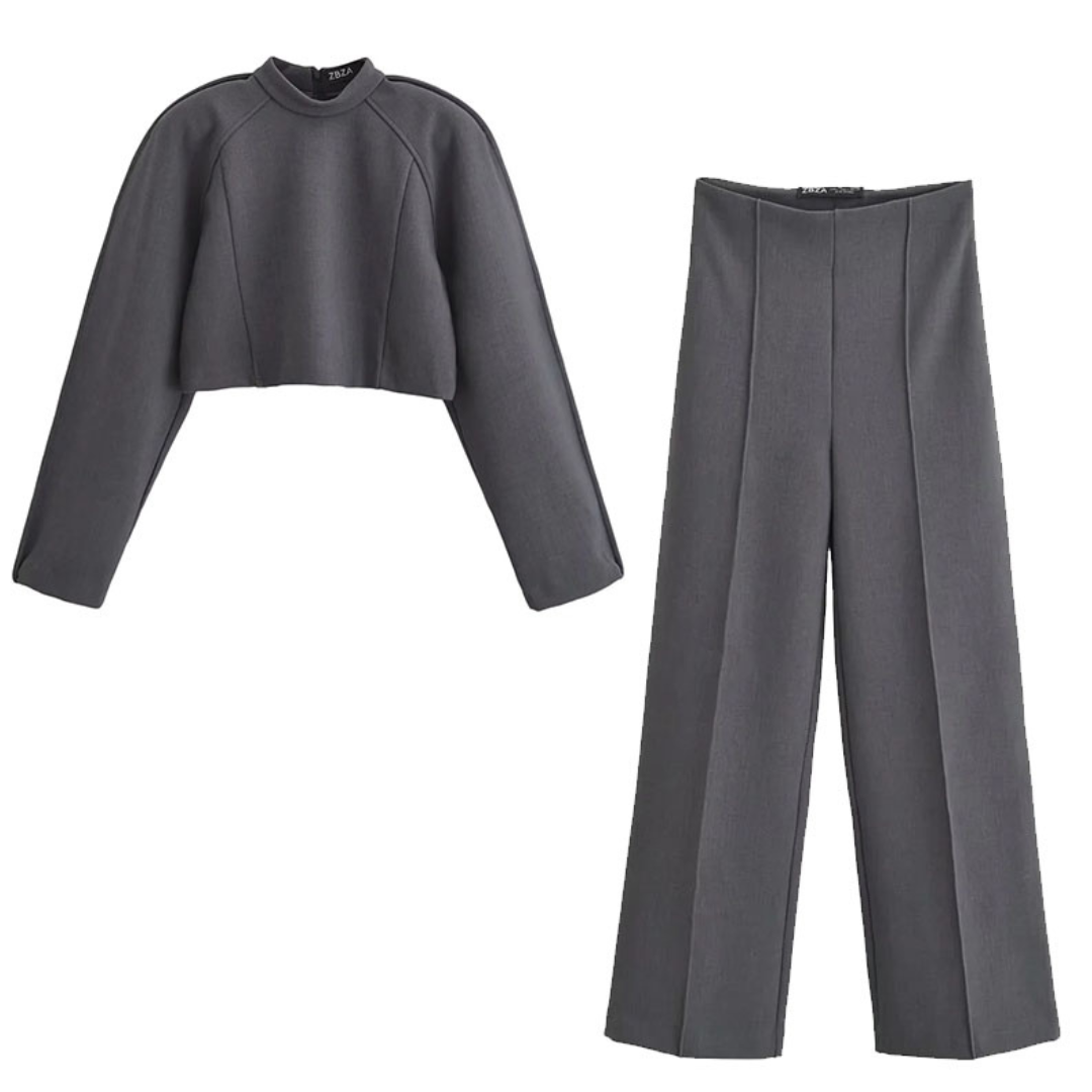 Cropped Oberteil und weite Hose - Ambres
