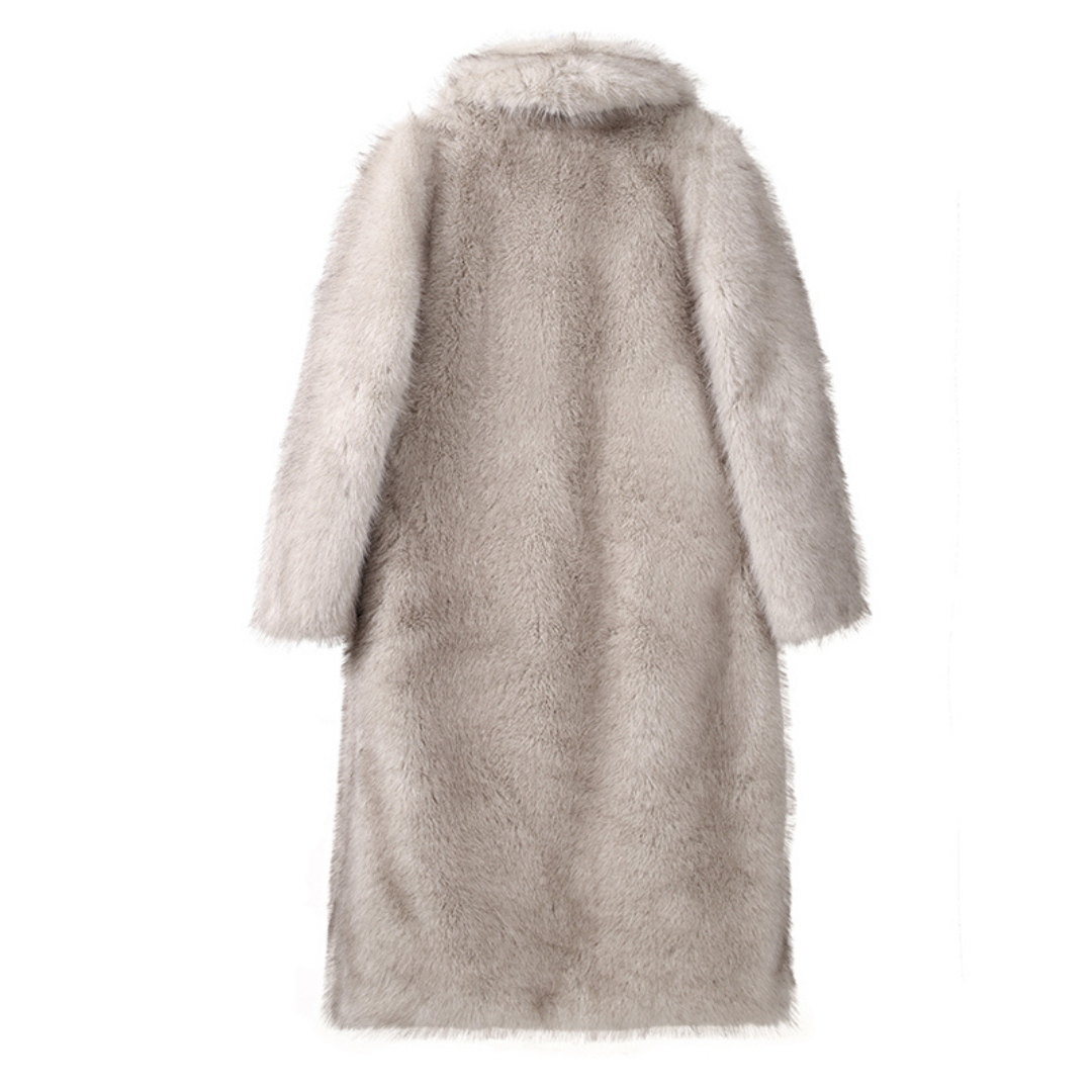 Elegance Faux Fur Coat - Ambres