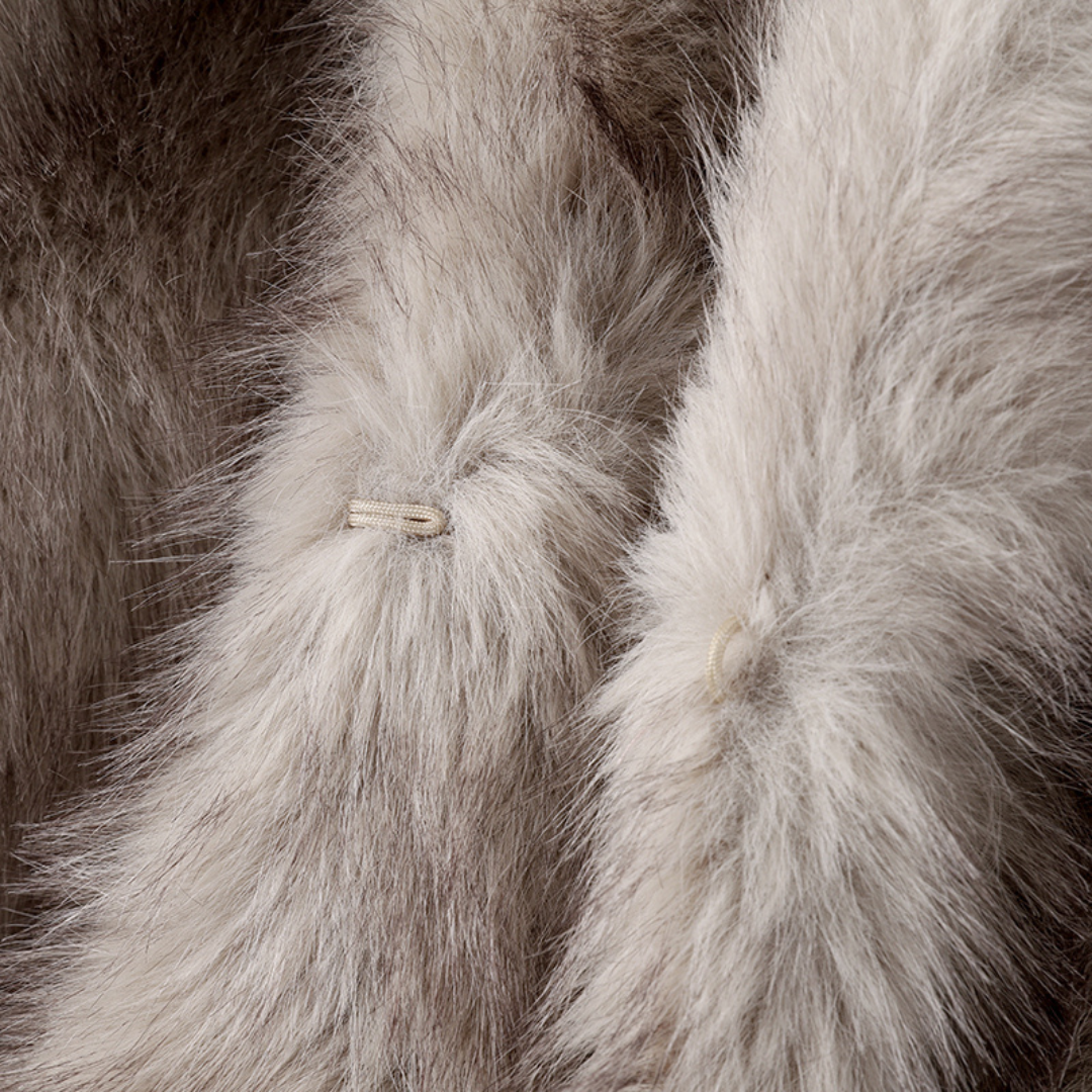 Elegance Faux Fur Coat - Ambres