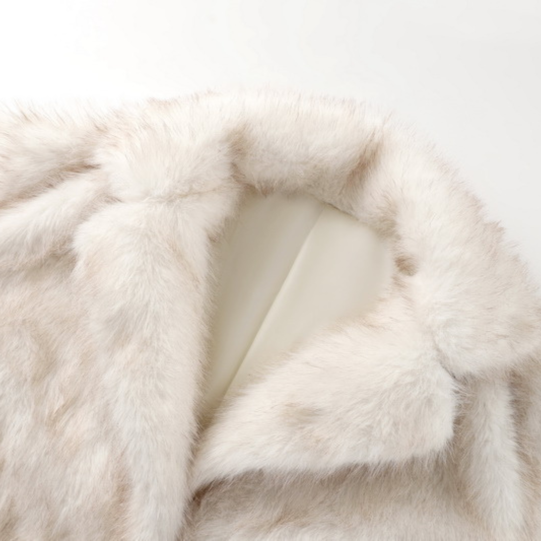 Elegance Faux Fur Coat - Ambres