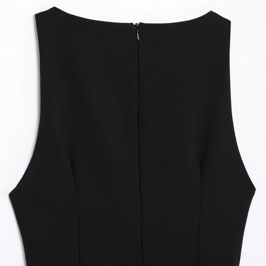 Midnight Plume Elegante Dress - Ambres