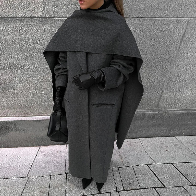 Vintage Mantel mit abnehmbaren Schal - Ambres