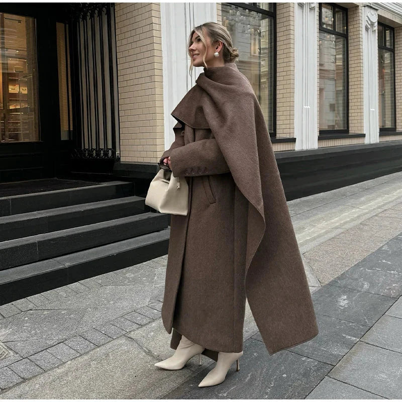 Vintage Mantel mit abnehmbaren Schal - Ambres