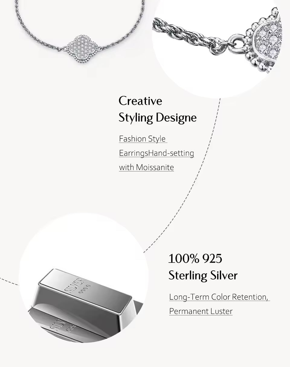 Luxe Moissanit Armband - Ambres