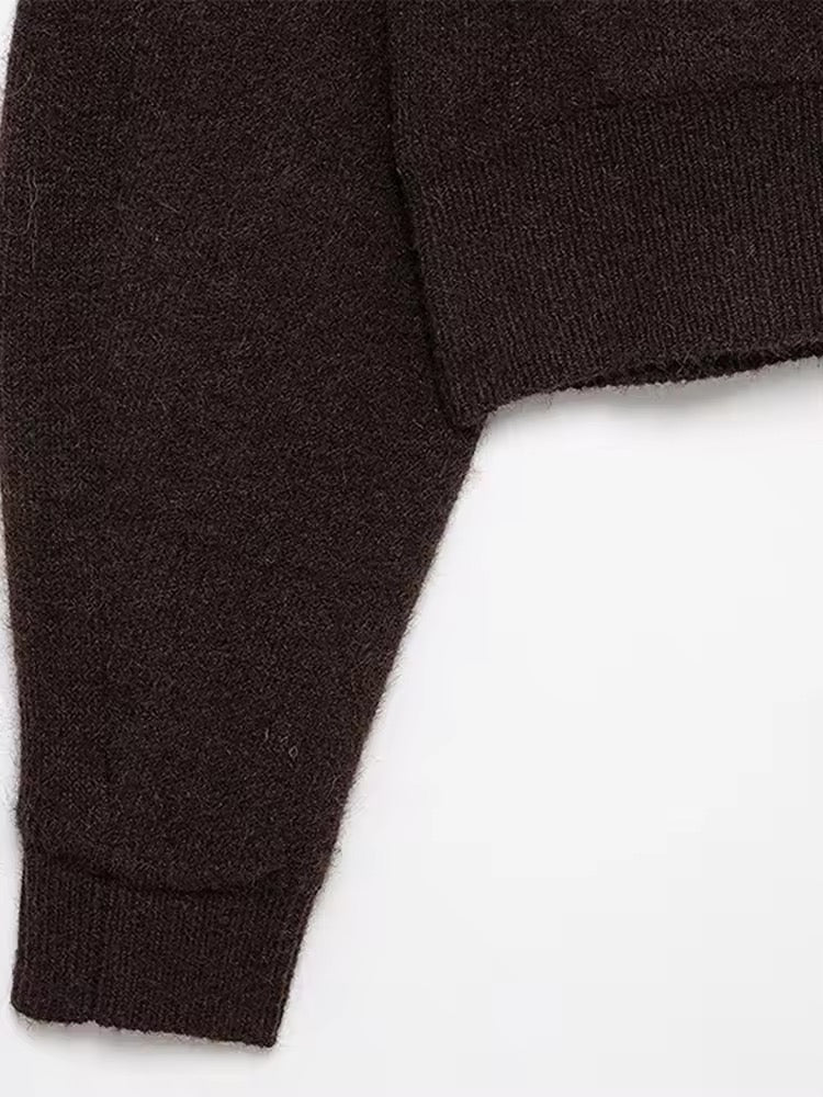 Eleganter brauner Rock-Anzug - Ambres