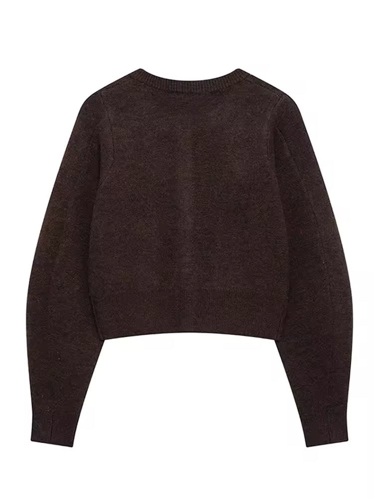 Eleganter brauner Rock-Anzug - Ambres