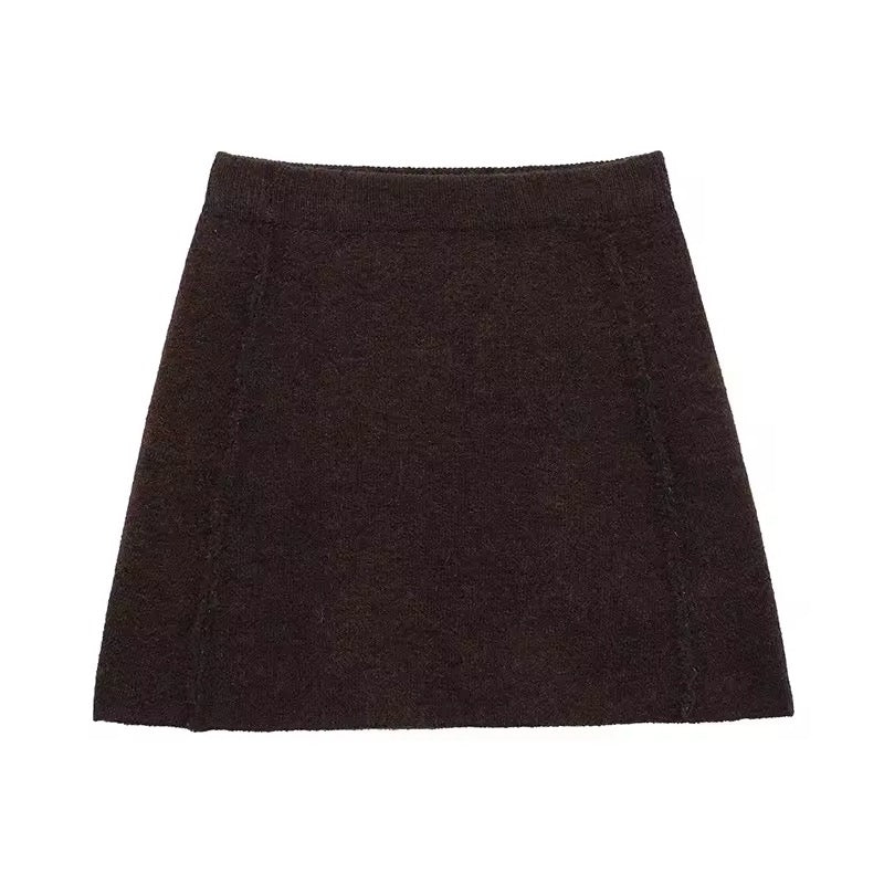 Eleganter brauner Rock-Anzug - Ambres