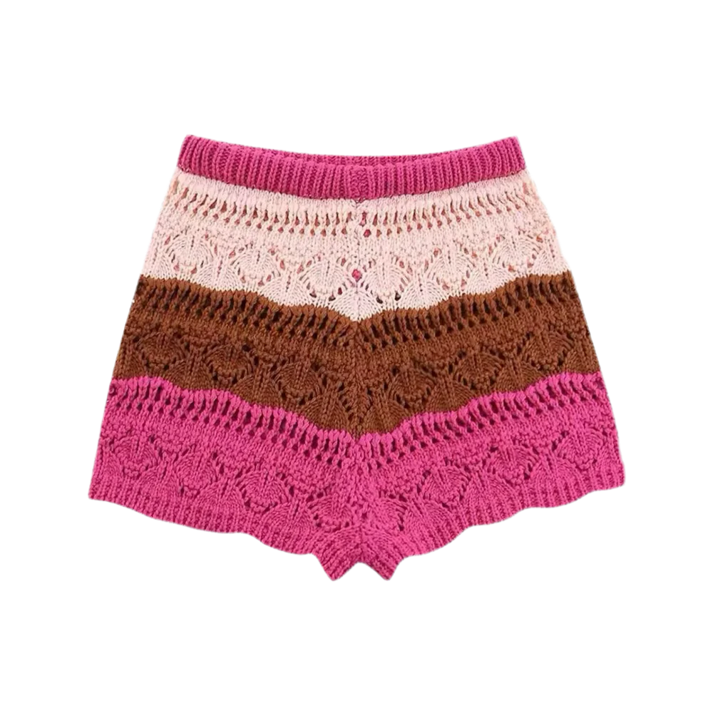 Gestreiftes Strick-Set - Ambres