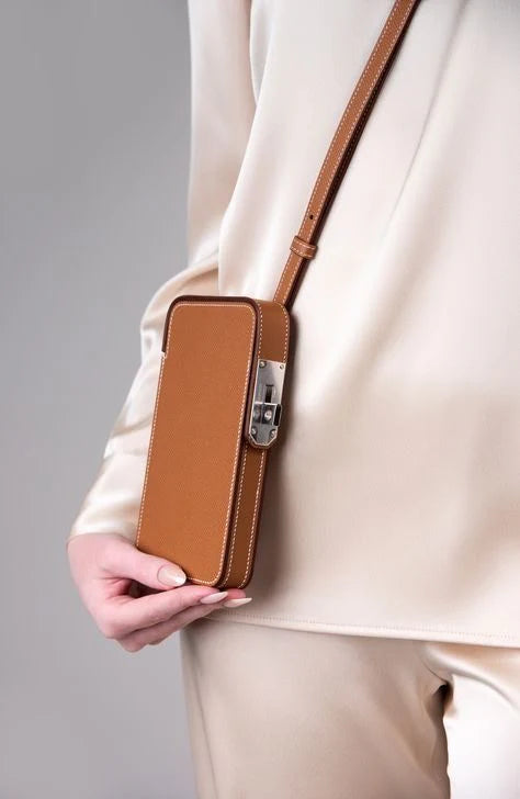 LuxePhone Mini Handytasche - Ambres