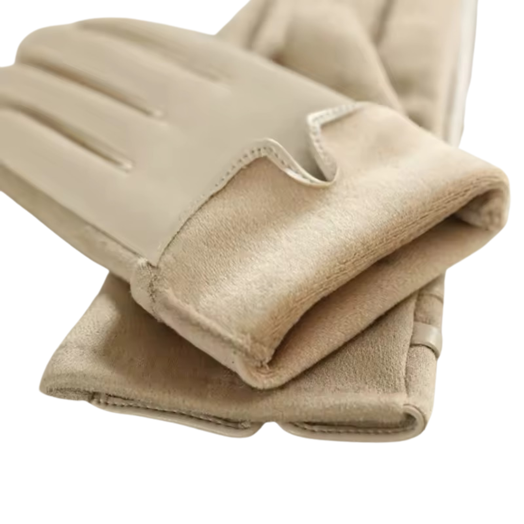 Elegante Damen-Winterhandschuhe mit Schnalle - Ambres