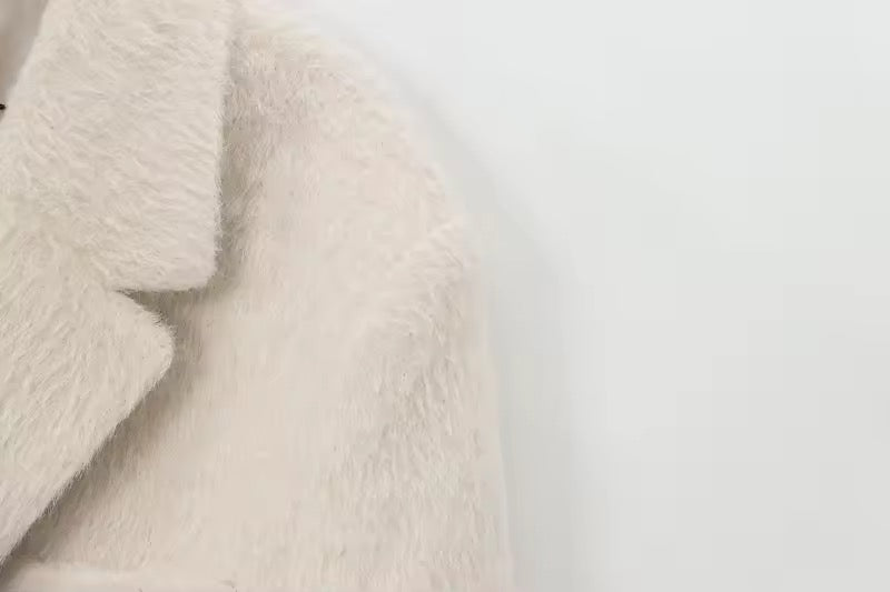 Eleganter Kunstpelz Blazer - Ambres