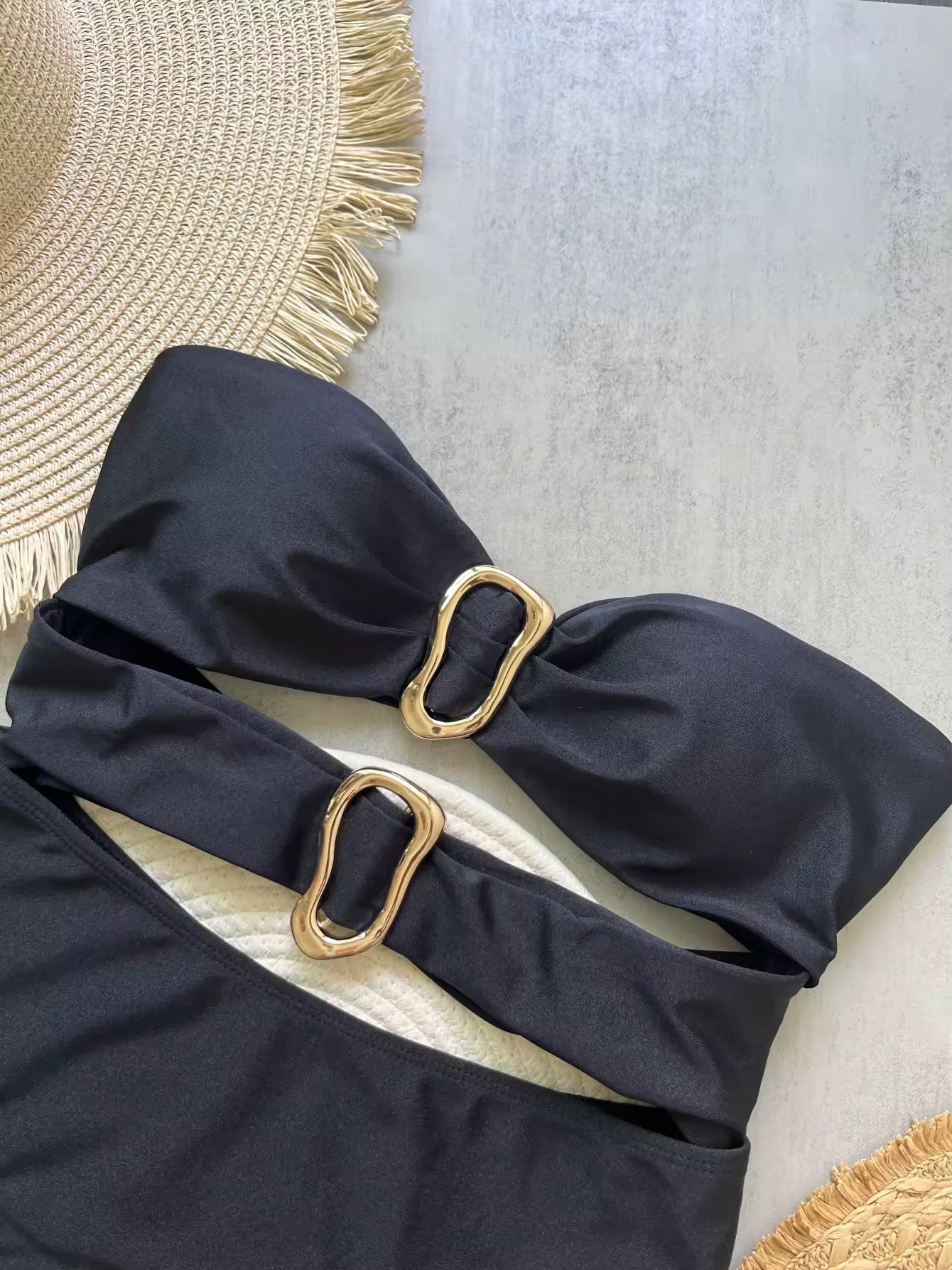 Bandeau High-Cut Badeanzug - Ambres