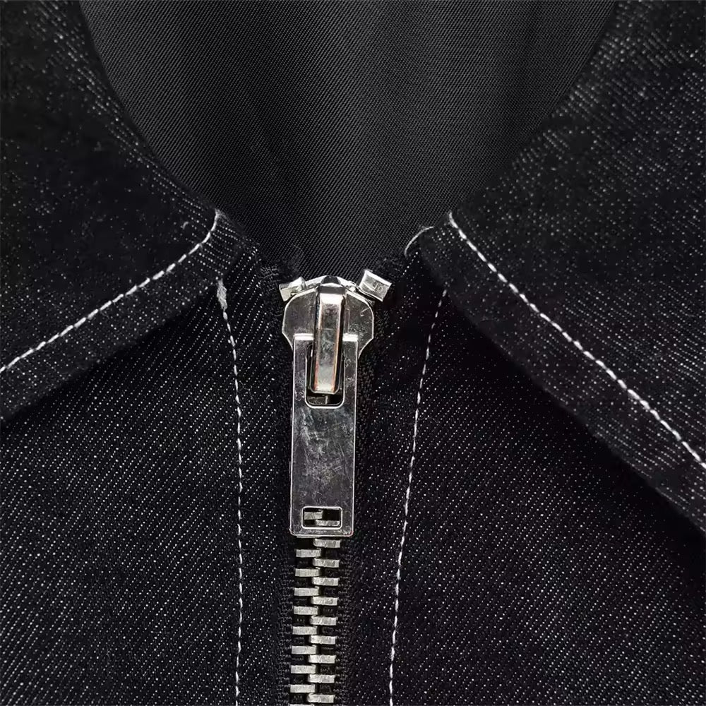 Lässiges Zweiteiler-Set mit Cropped Jacke & High-Waist-Hose - Ambres