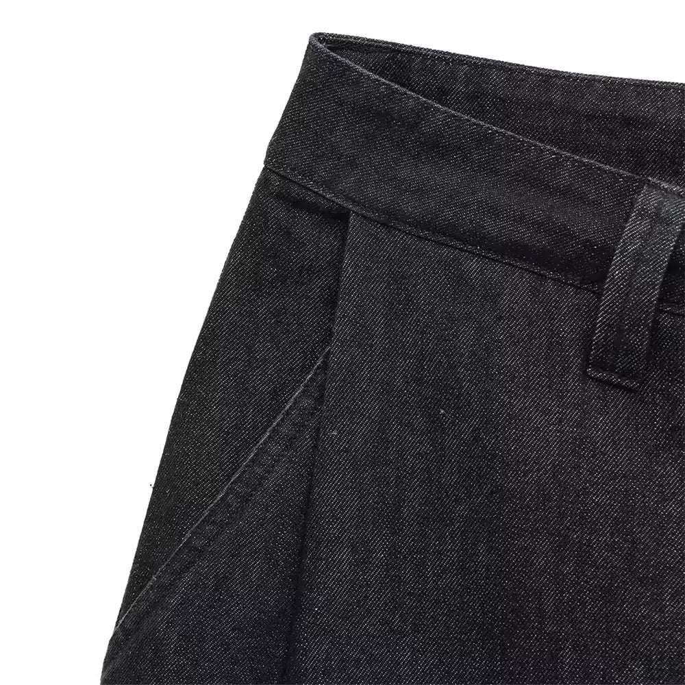 Lässiges Zweiteiler-Set mit Cropped Jacke & High-Waist-Hose - Ambres