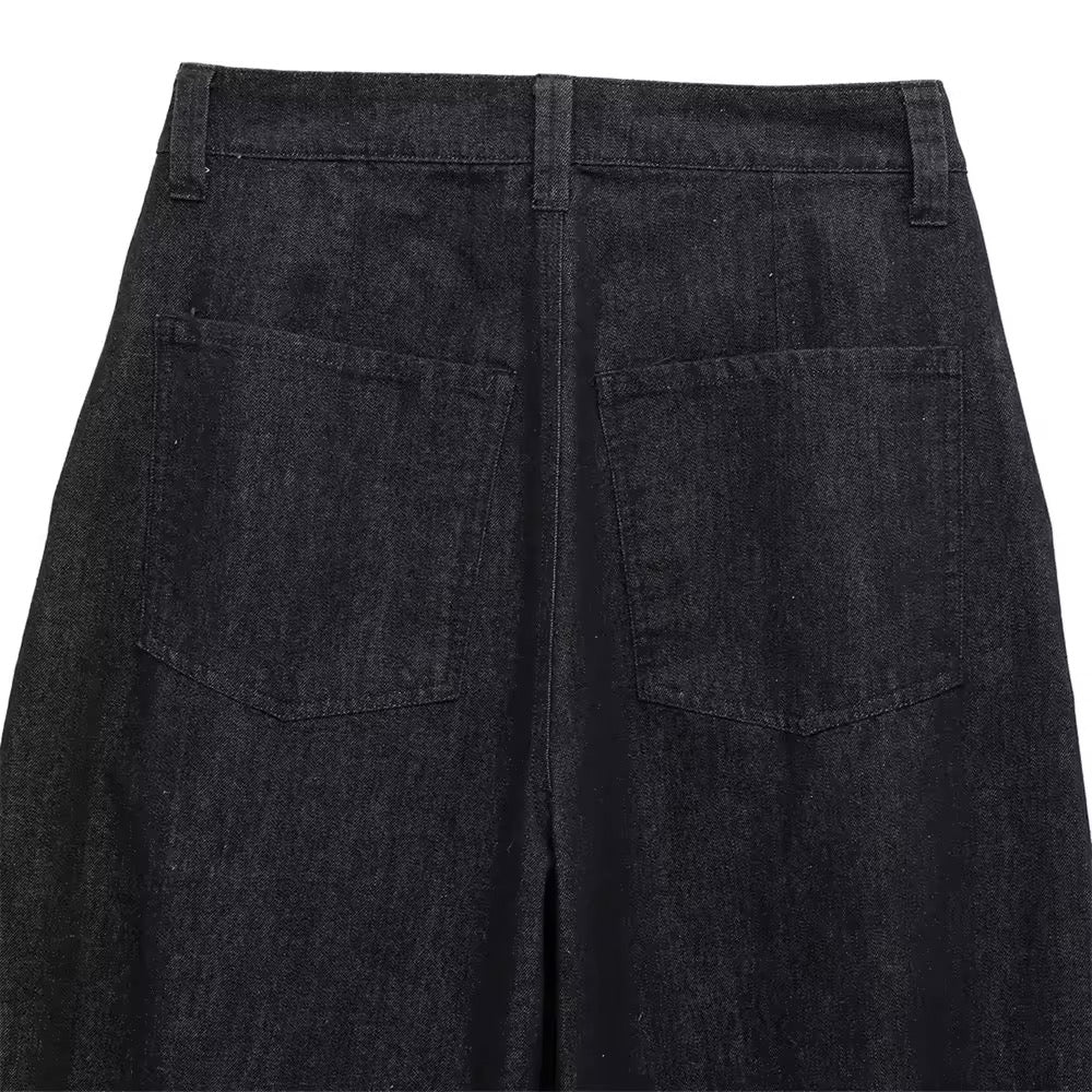 Lässiges Zweiteiler-Set mit Cropped Jacke & High-Waist-Hose - Ambres