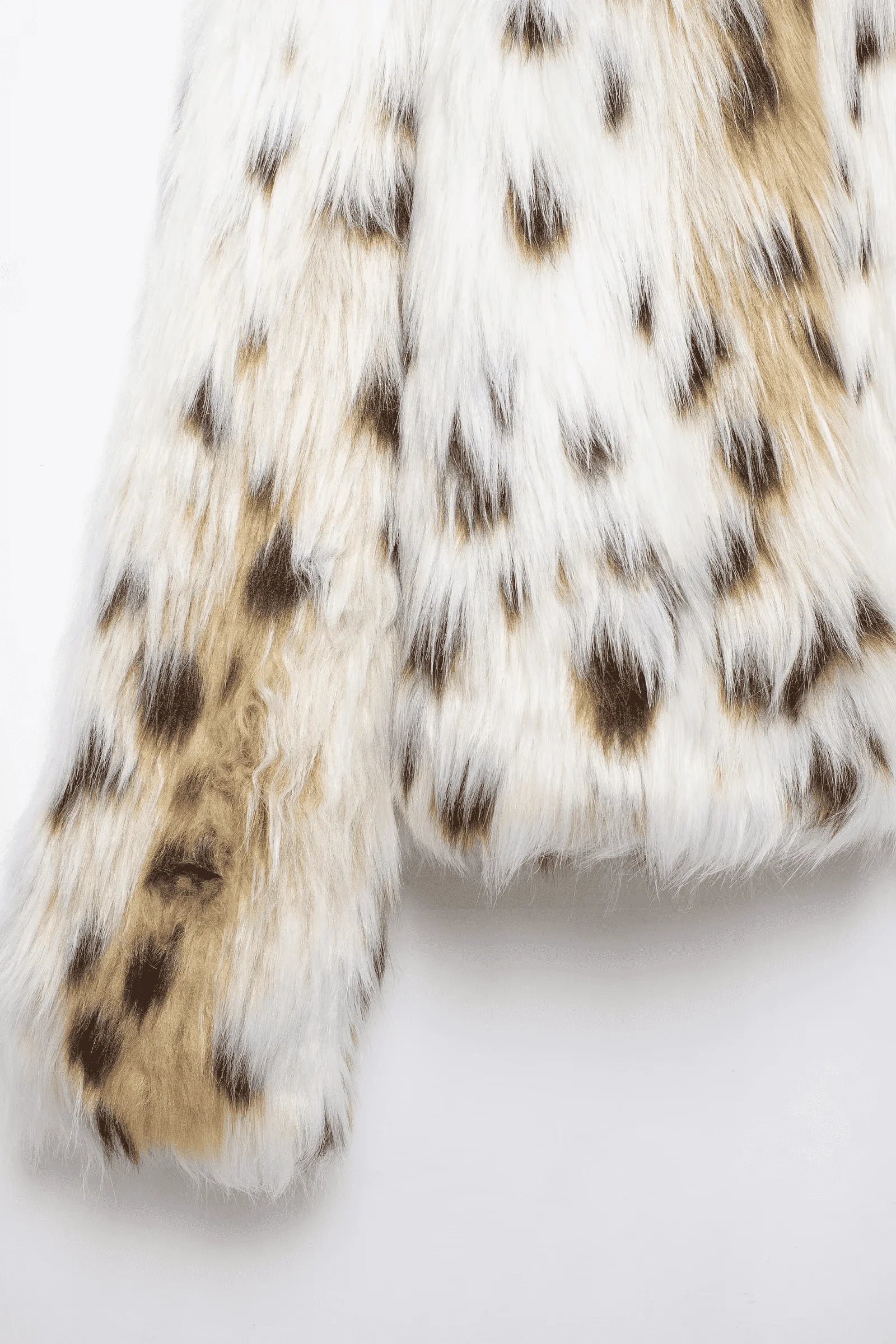 Animal Print Faux Fur Jacket - Ambres
