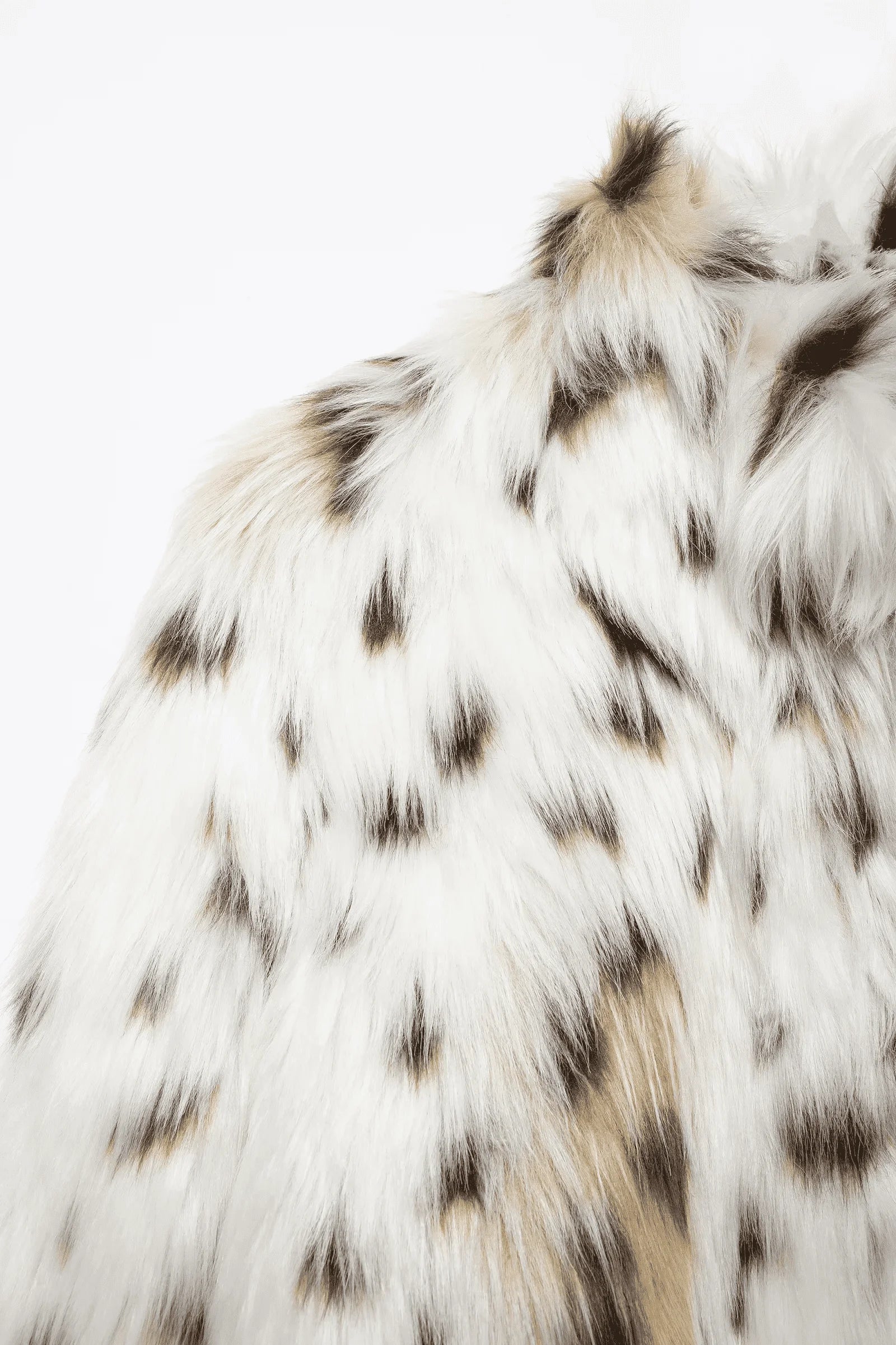 Animal Print Faux Fur Jacket - Ambres