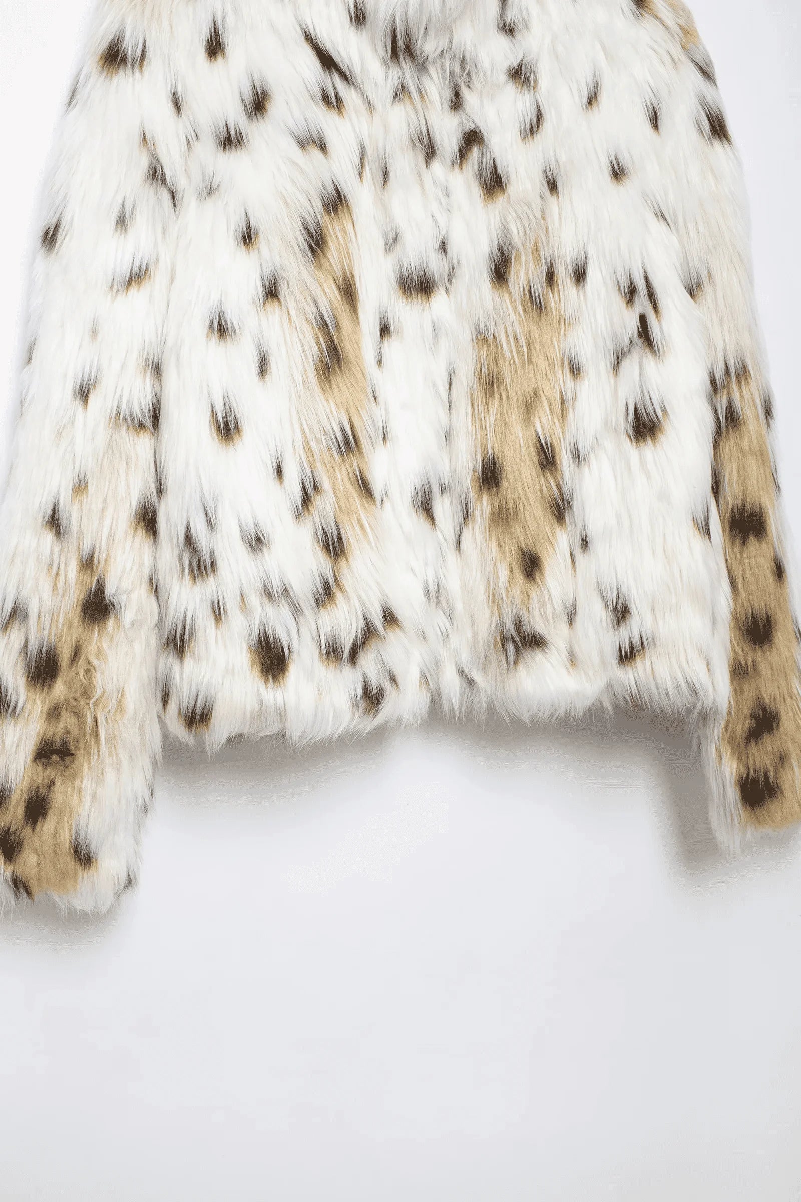 Animal Print Faux Fur Jacket - Ambres