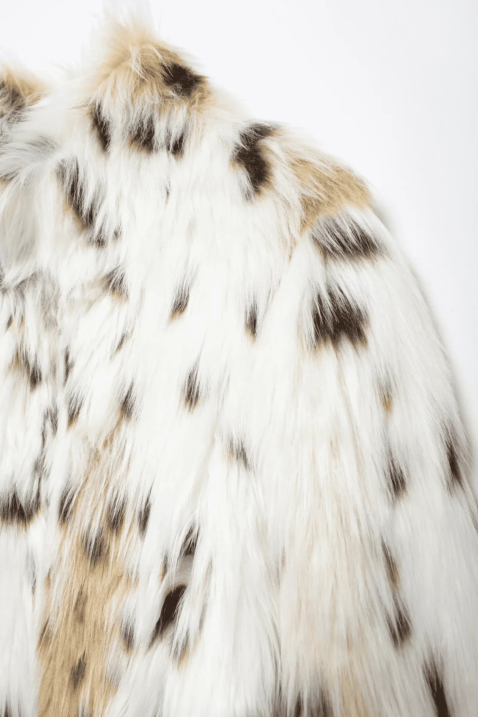 Animal Print Faux Fur Jacket - Ambres